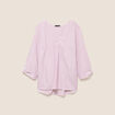 blouse fluide manches 3/4 bordeaux femme