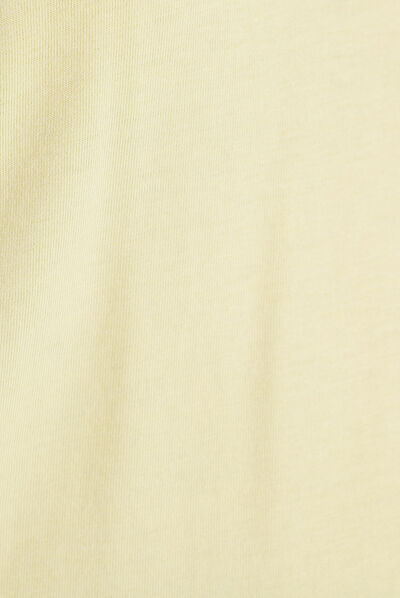 T-shirt manches courtes jaune clair femme