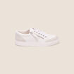 Tennis plates détails zippés blanc femme