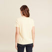 T-shirt manches courtes jaune clair femme