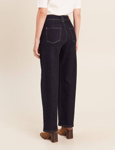 Jean taille haute denim brut femme