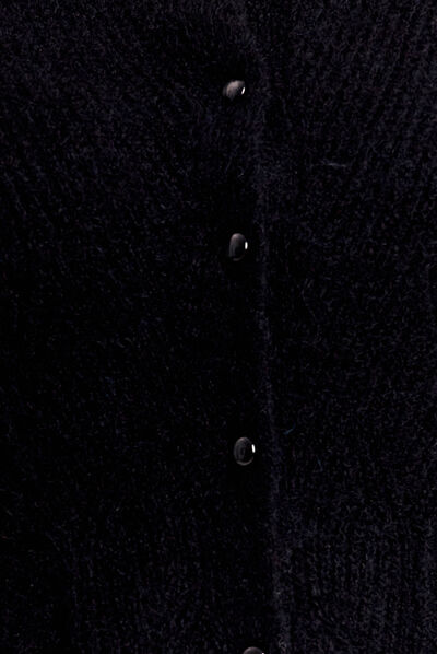 Gilet manches longues noir femme