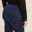 Jean droit taille standard denim brut femme