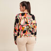 Pull manches longues multicolore femme