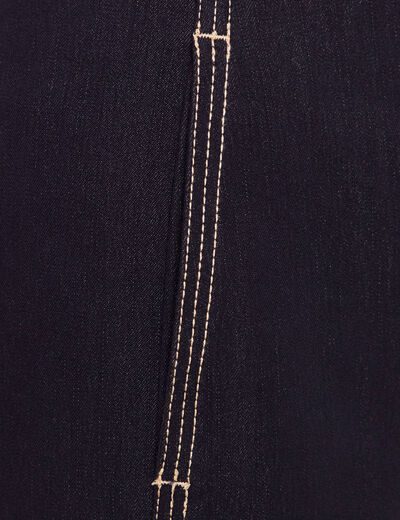 Pantalon coupe barrel denim brut femme