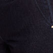 Jean large taille haute &agrave; paillettes denim brut femme