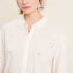 Chemise manches longues ecru femme