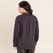 Chemise manches longues bleu femme
