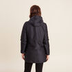 Parka r&eacute;versible &agrave; capuche noir femme