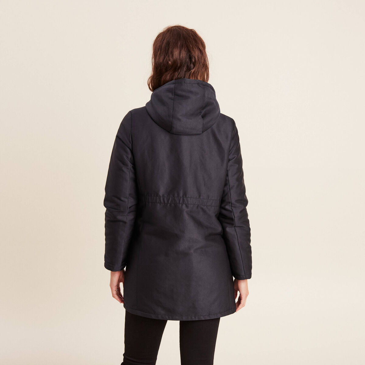 Parka r&eacute;versible &agrave; capuche noir femme