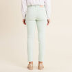 Jean ajusté 7/8ème 5 poches vert clair femme