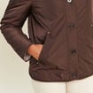 Doudoune doubl&eacute;e marron fonc&eacute; femme