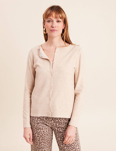Ensemble doudou manches longues creme femme
