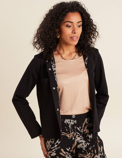 Veste réversible noir femme