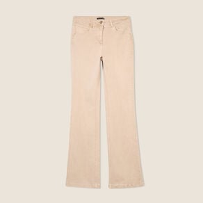 jean bootcut taille haute denim beige femme Jean bootcut taille haute denim beige femme