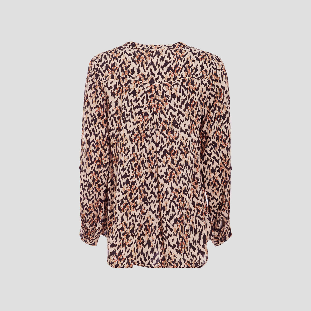 Blouse manches longues beige femme