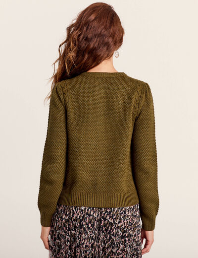 Gilet Femme Matilda Jane "Ambitious You" Vert Olive Taille L - Neuf Avec étiquette, Style Dentelle