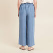 Pantalon large avec pans denim double stone femme