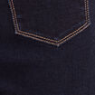 Jean ajust&eacute; taille haute longue denim brut femme