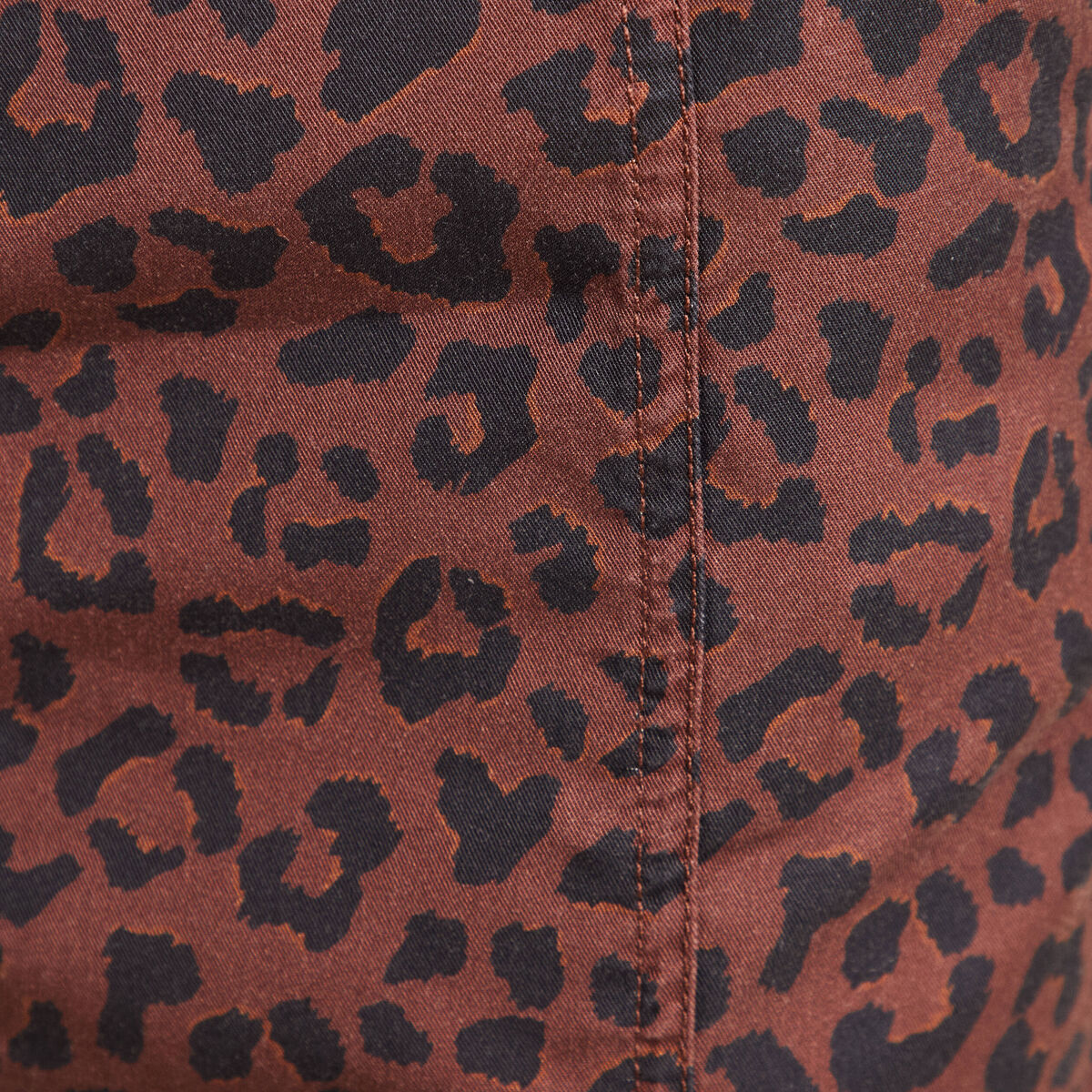 Robe droite zippée marron femme