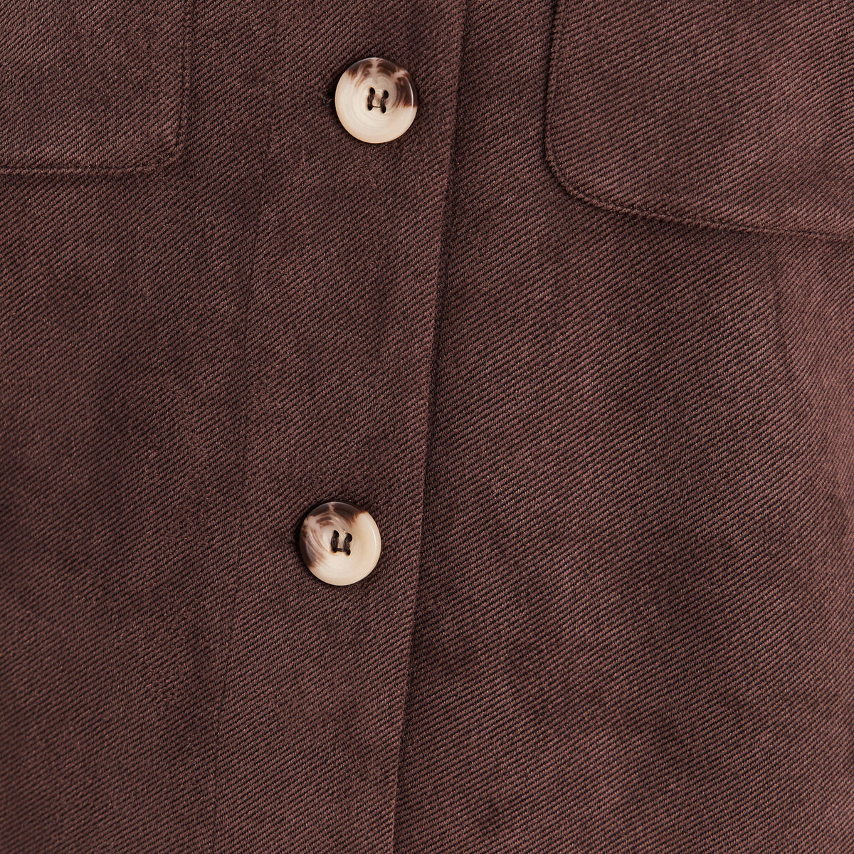 Veste doubl&eacute;e marron fonc&eacute; femme