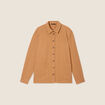 Surchemise manches longues camel femme