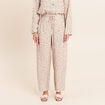 Pantalon coupe barrel taille haute blanc femme