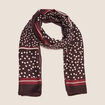 Foulard marron fonc&eacute; femme