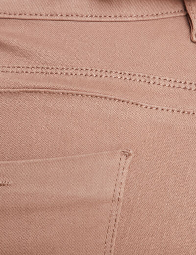 Jean magique ajusté taille standard taupe femme