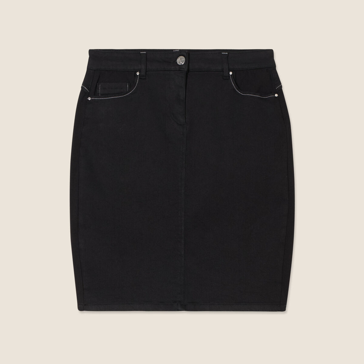 Jupe ajustée noir femme