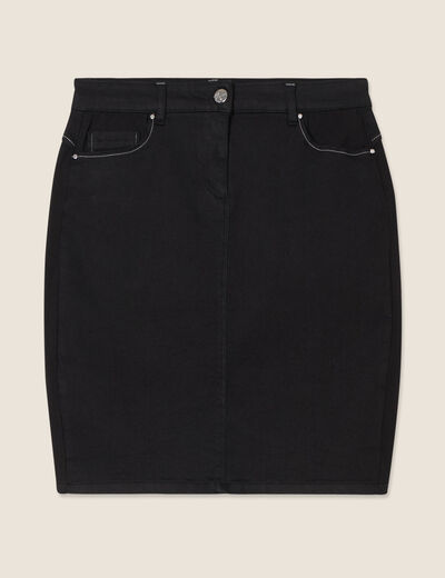 Jupe ajustée noir femme