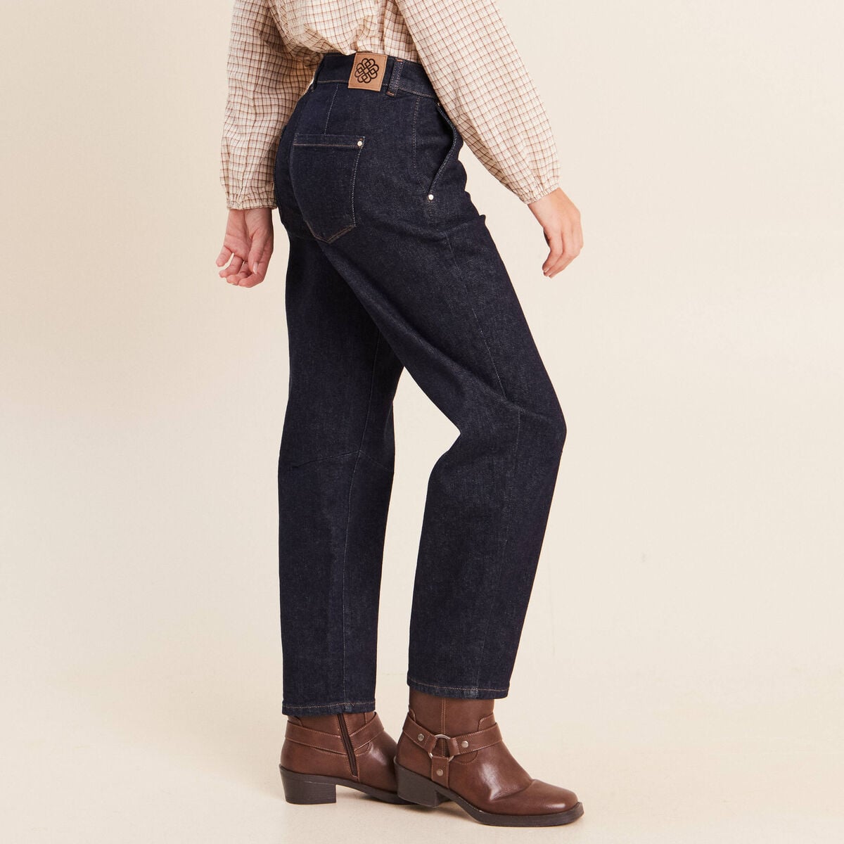 Jean denim brut femme