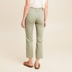 Pantalon réversible droit 7/8ème vert olive femme