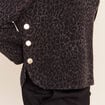 Pull col rond manches longues marron femme