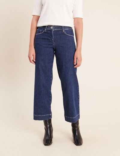 Pantalon magique coupe large l'unique denim stone femme
