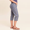 Pantacourt r&eacute;versible boyfriend bleu femme