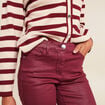 Pantalon magique L'Unique effet brillant bordeaux femme