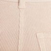 Pantalon large velours côtelé sable femme