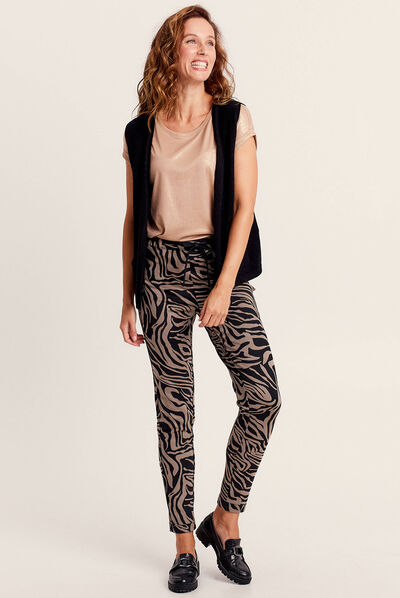 Gilet sans manches noir femme