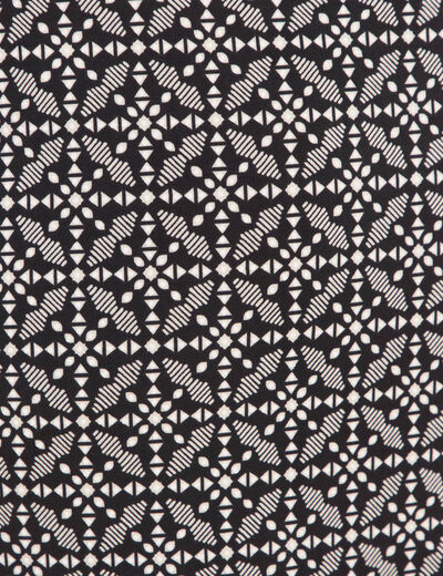 Jupe longue droite noir femme