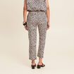 Pantalon coupe chino en lin sable femme