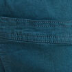 Pantalon coupe droite à coulisse bleu canard femme