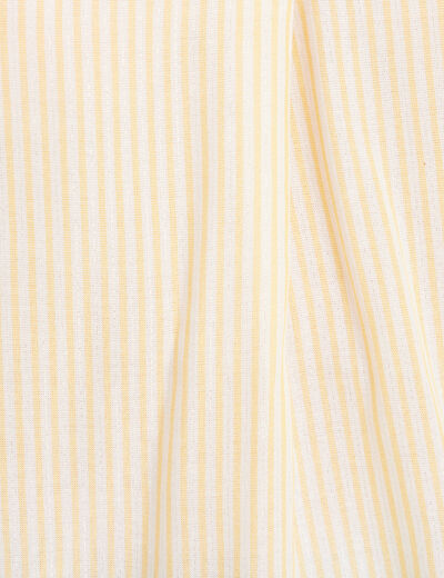 blouse fluide manches 3/4 jaune femme