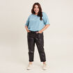 T-shirt manches courtes bleu gris femme