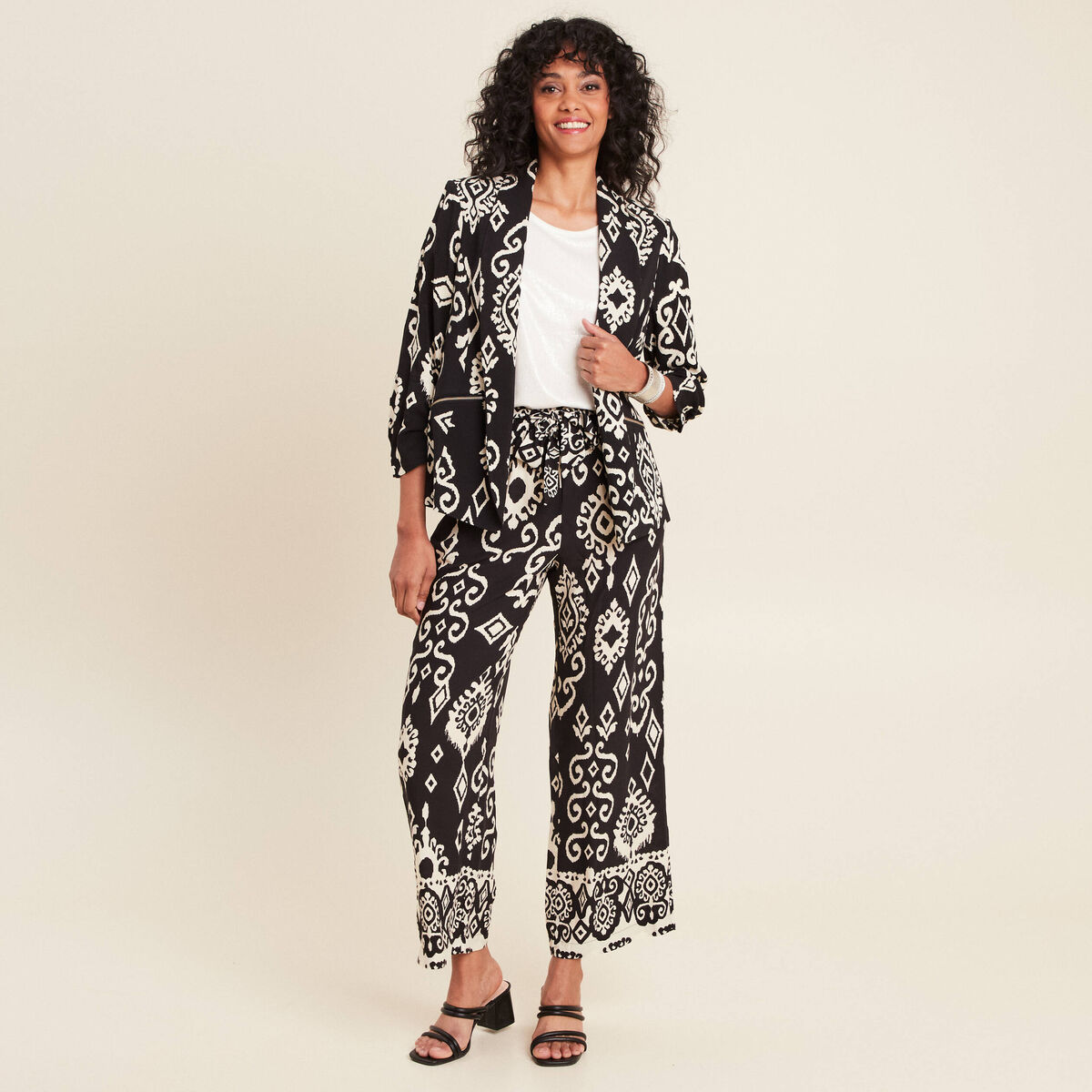 Veste esprit tailleur noir femme