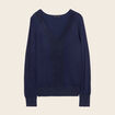 Pull manches longues bleu marine femme