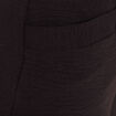 Pantalon large 7/8&egrave;me taille haute noir femme