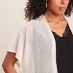 Gilet manches courtes couleur or femme