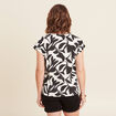 T-shirt manches courtes noir femme