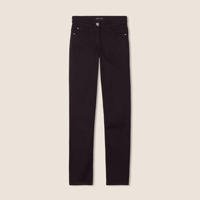 Pantalon léger taille standard long noir femme